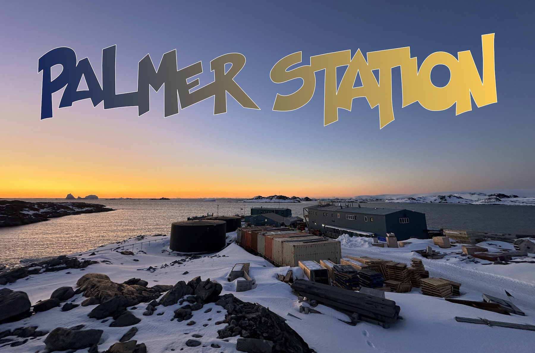 Sunset at PALMER STATION, Antarctica