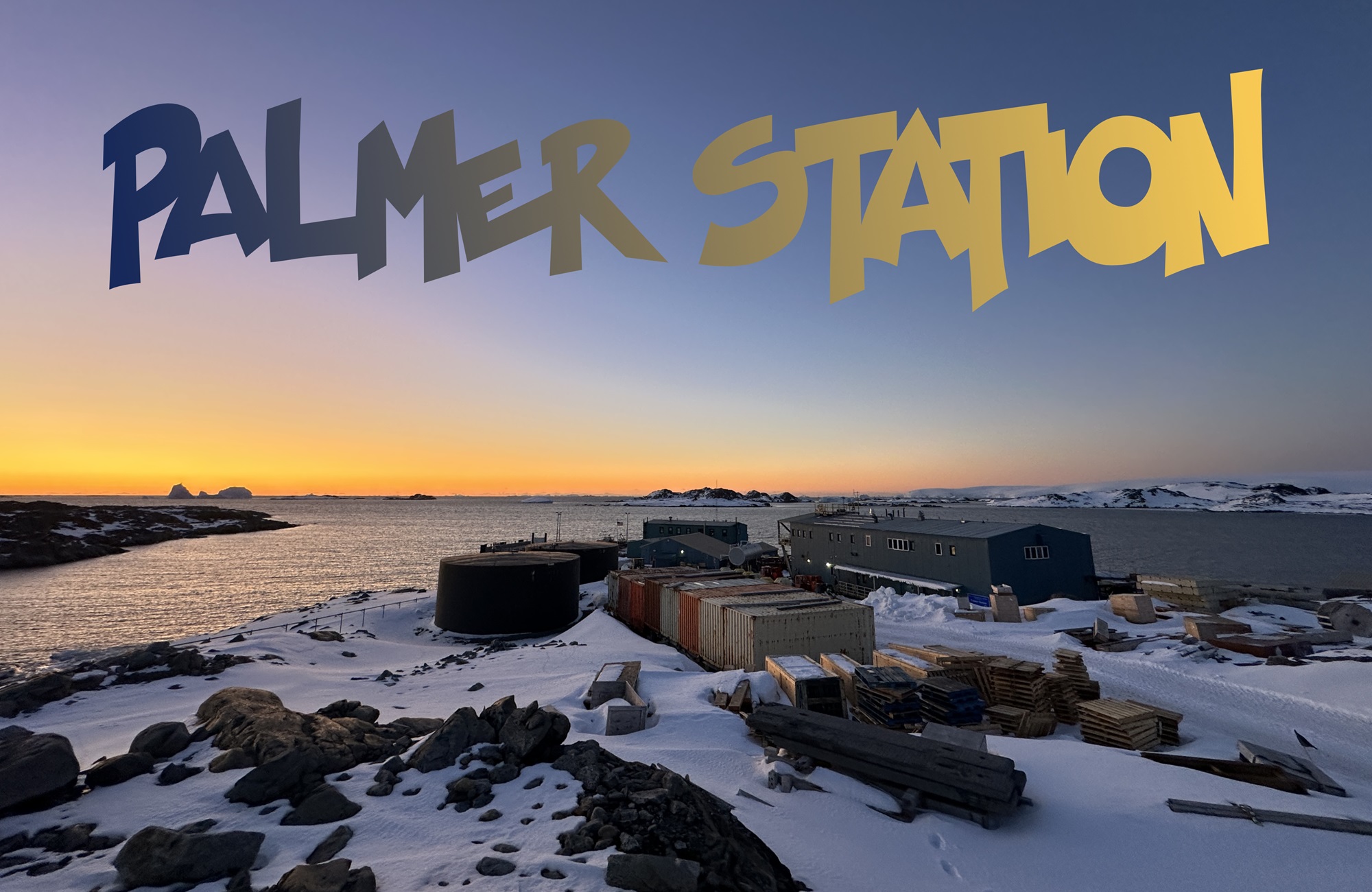 Sunset at PALMER STATION, Antarctica